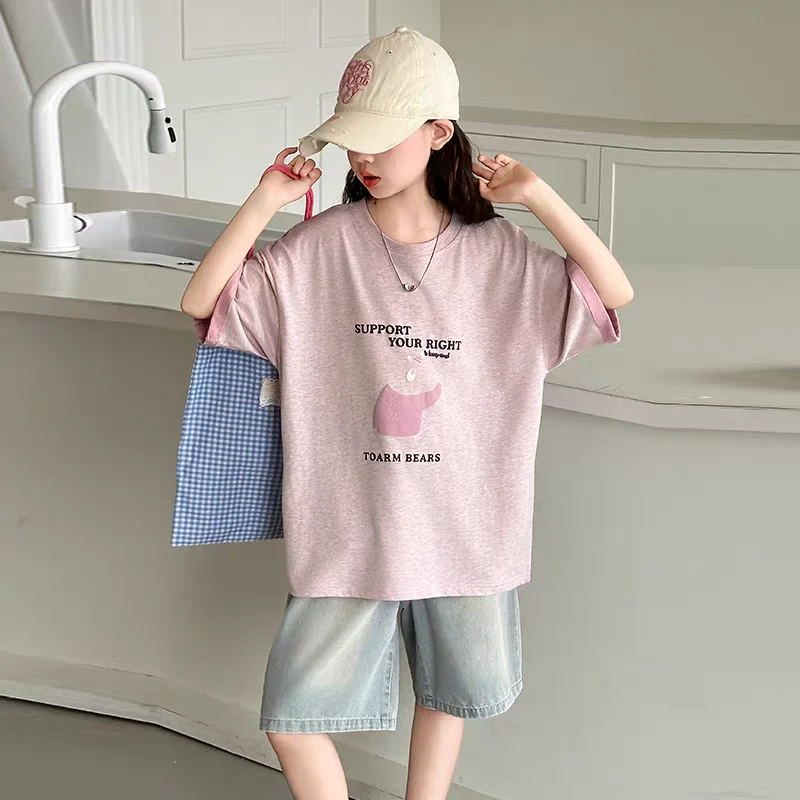 休闲风女童夏季短袖