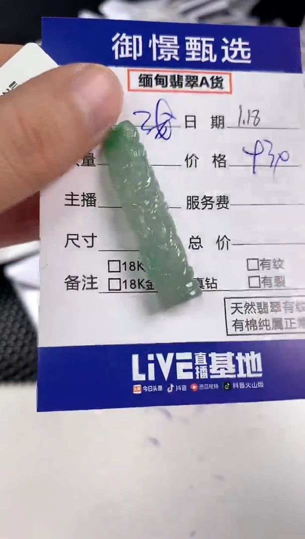 【闪购商品】翡翠颈饰未镶嵌46