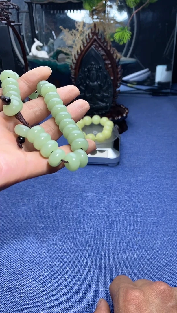 【闪购商品】和田玉颈饰未镶嵌算盘珠手串