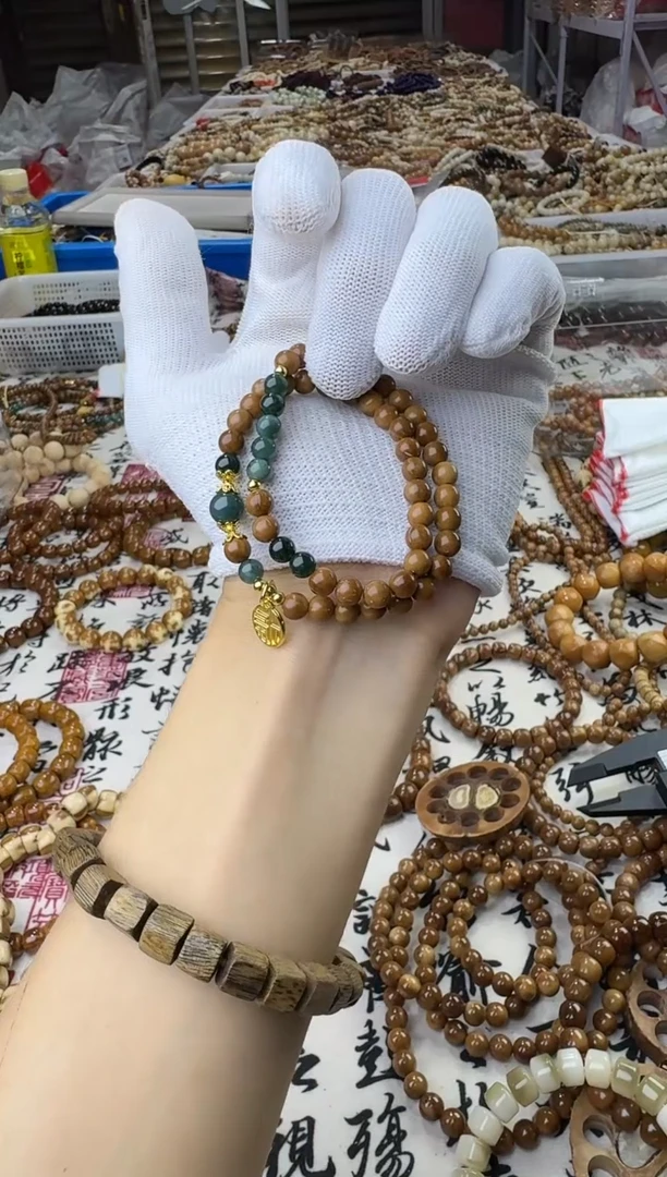 库克手串库克0.6蓝水搭配款双圈