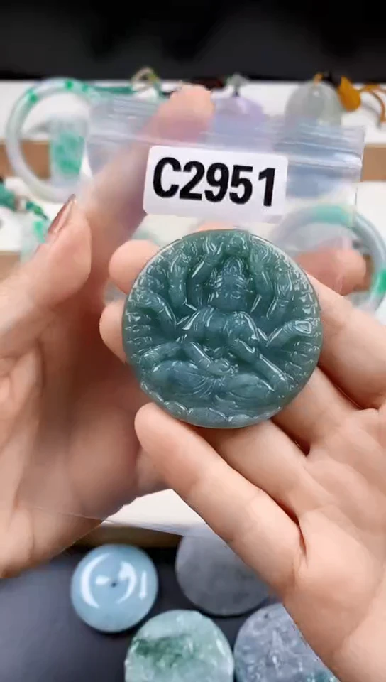 颈饰未镶嵌翡翠天然翡翠吊坠挂件