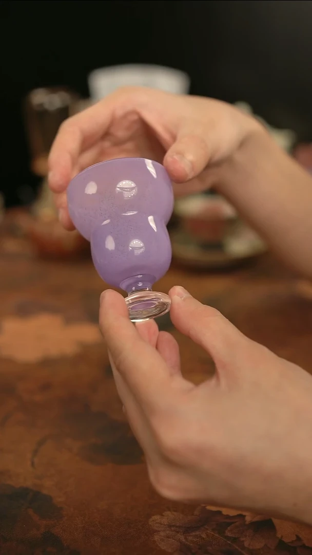 摩吉陶陶闪拍链接 紫水晶葫芦杯