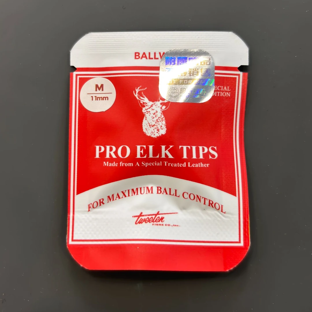 职业特选鹿头皮头10mm小头斯诺克台球杆头经典复古蓝钻款