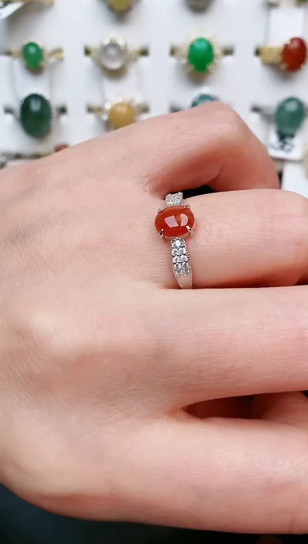 【闪购商品】翡翠戒指银S925镶嵌.....