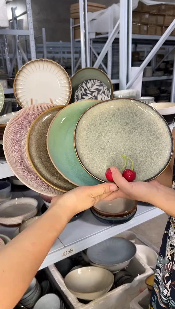 陶瓷外贸尾货瑕疵满20包邮X4小盘