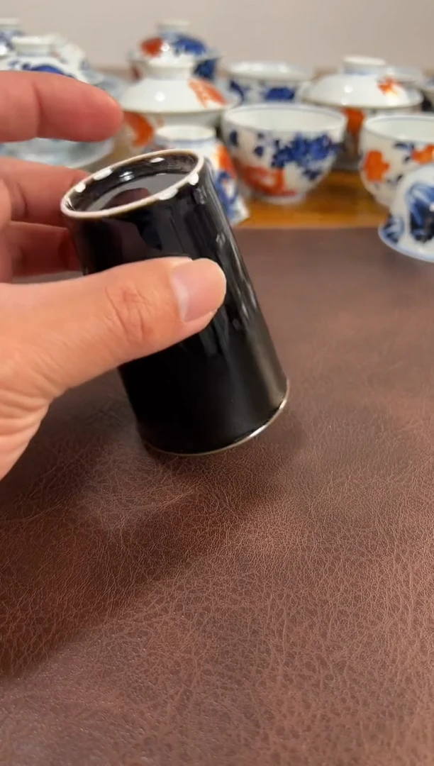 景德镇高温单色釉迷你可乐杯