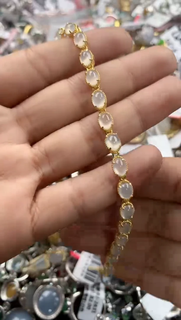 银S925镶嵌戒指翡翠444                9