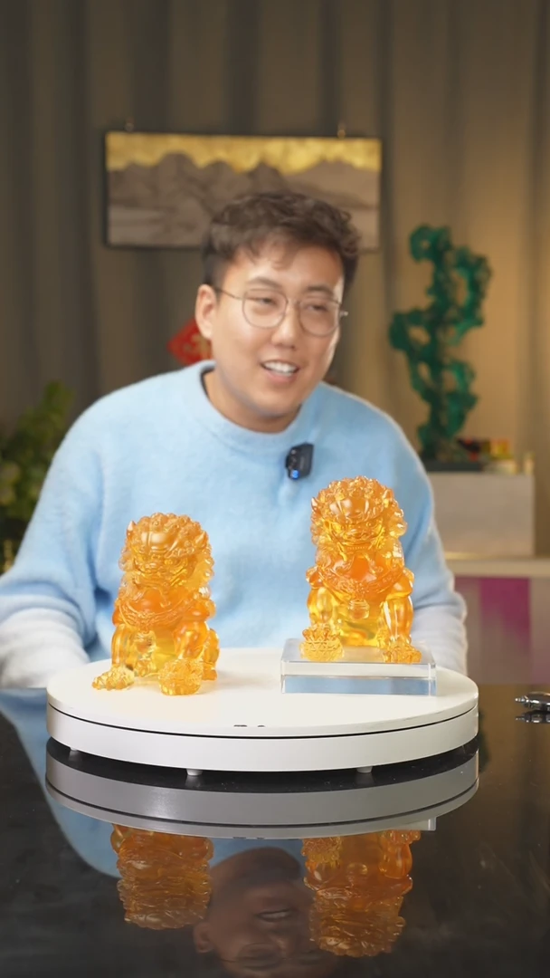 【闪购商品】雅致水晶陶瓷瓷片艺术摆件礼品