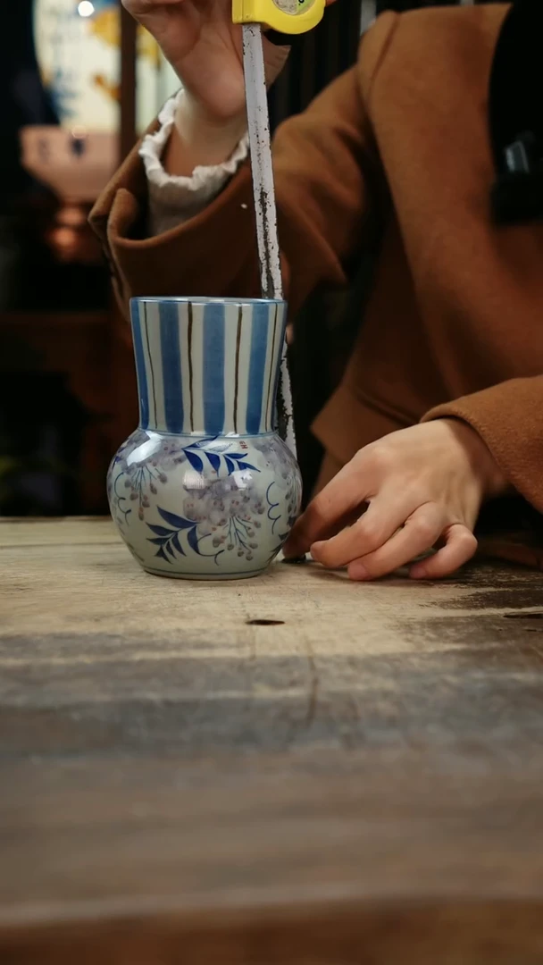 【闪购商品】瓷片景德镇纯手工釉下彩精品花瓶