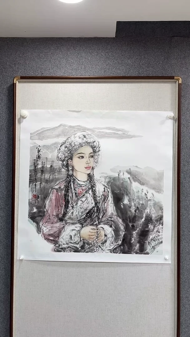 国画万军老师70斗方