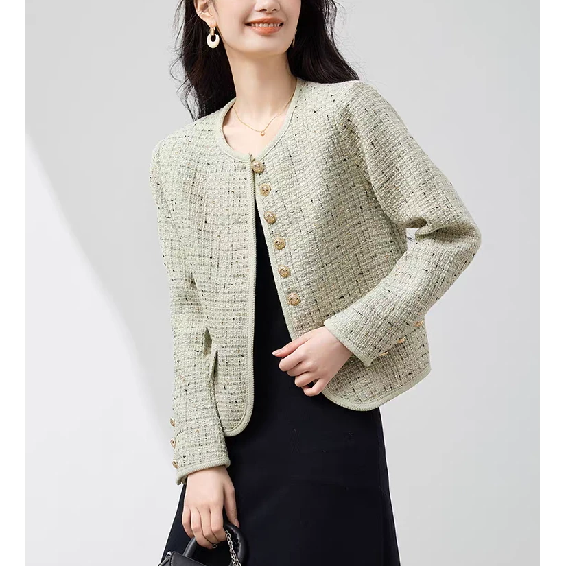 衣源801#小香风短外套女洋气时尚高级感气质小个子上衣（长约52）