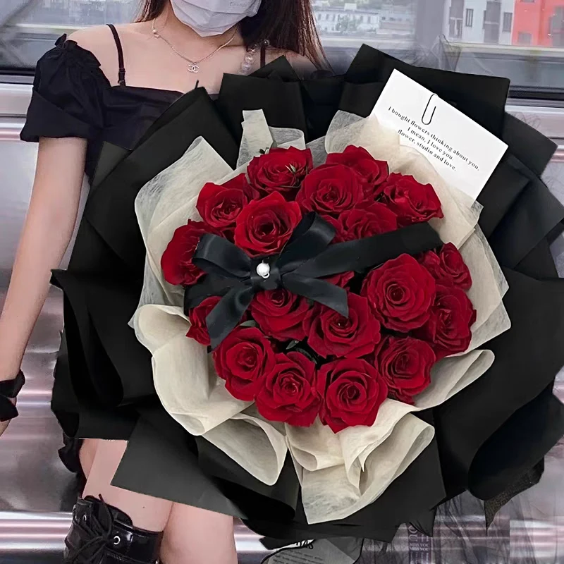 全国红玫瑰真花束配送女友生日鲜花速递同城苏州杭州上海南京花店