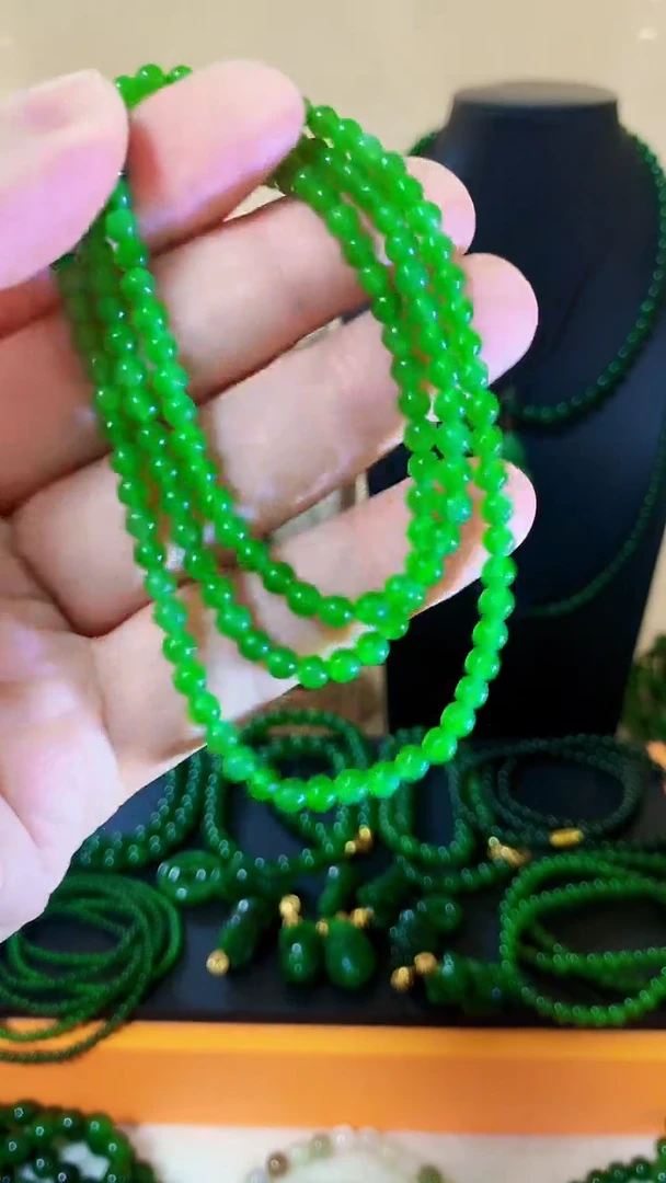 和田玉（碧玉）未镶嵌项链4