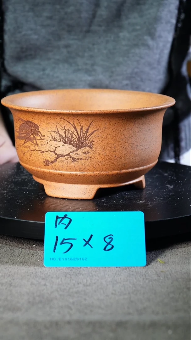 宜兴紫砂花盆小盆盆