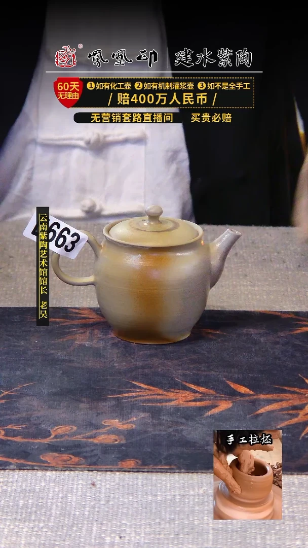 【闪购商品】壶建水紫陶高货壶   /B663