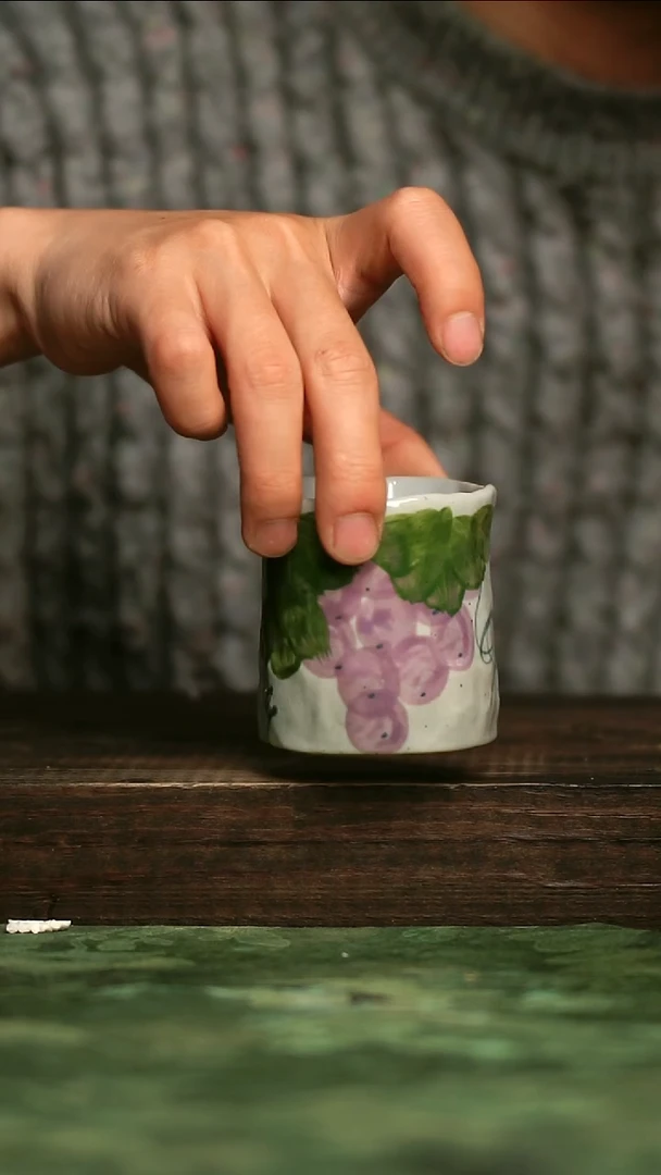 青诗集手工手绘瓷器