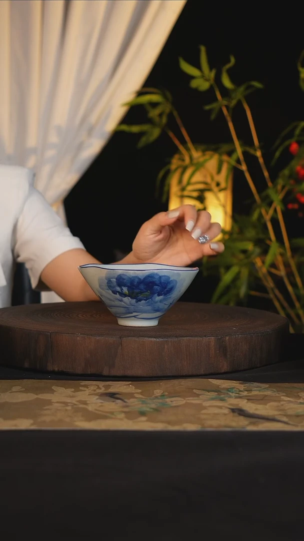 碗景德镇手工手绘高温釉下彩可进蒸箱烤箱微波炉洗碗机