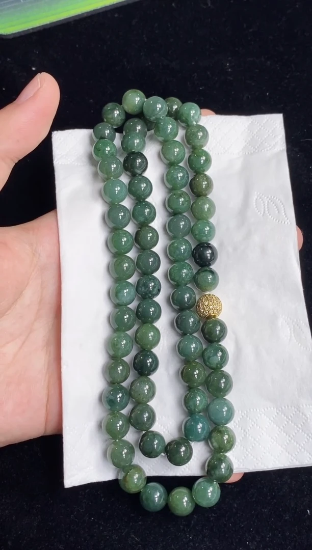 未镶嵌手串翡翠78号链接天然缅甸翡翠A货一物一证