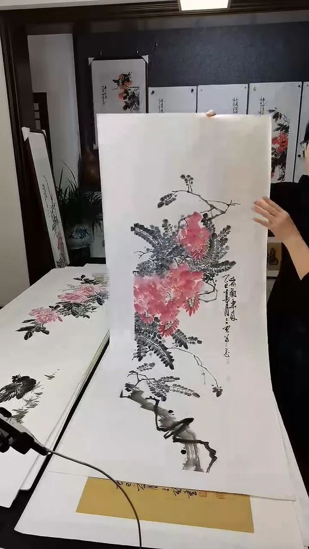 紫气东来110*35cm