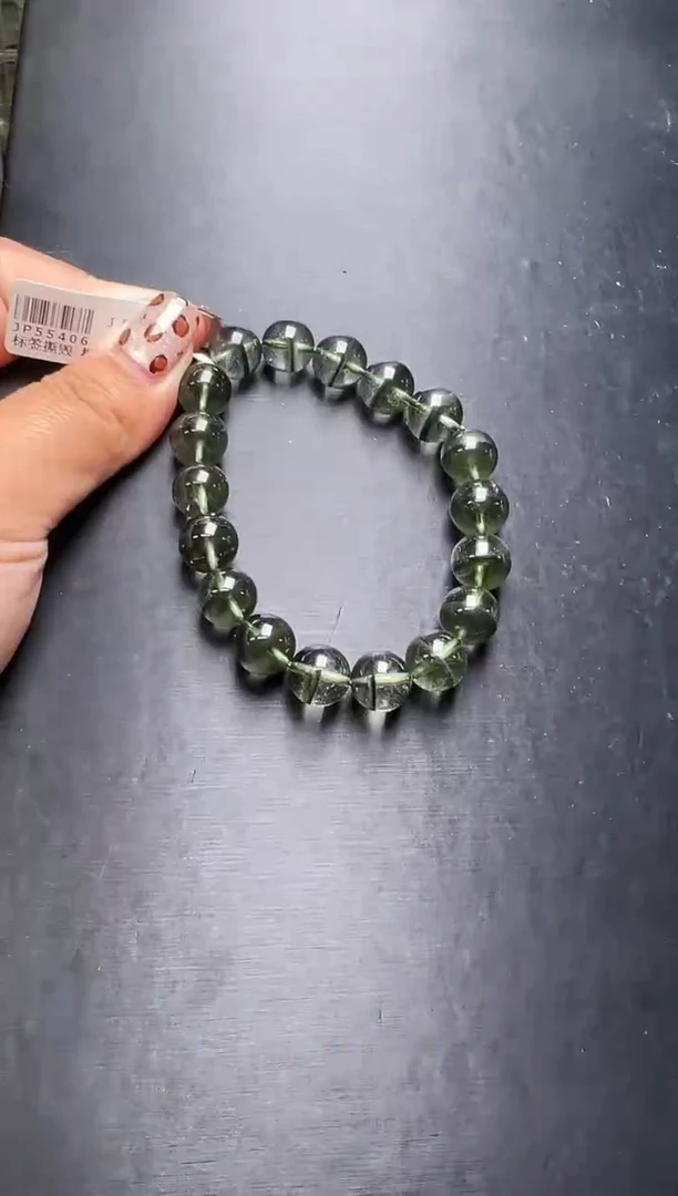 未镶嵌手串水晶绿幽灵手串10mm+ JP55406