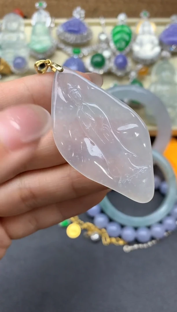 【闪购商品】翡翠颈饰18K金镶嵌228-中国好珍宝
