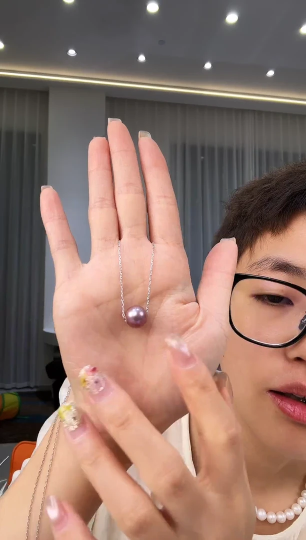 吊坠(赠链)18K金镶嵌淡水珍珠18k金贴片款淡水珍珠吊坠