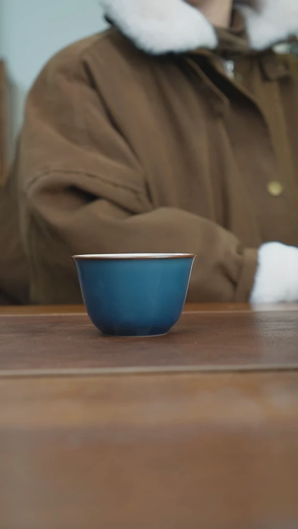 【闪购商品】杯景德镇霁青主人杯