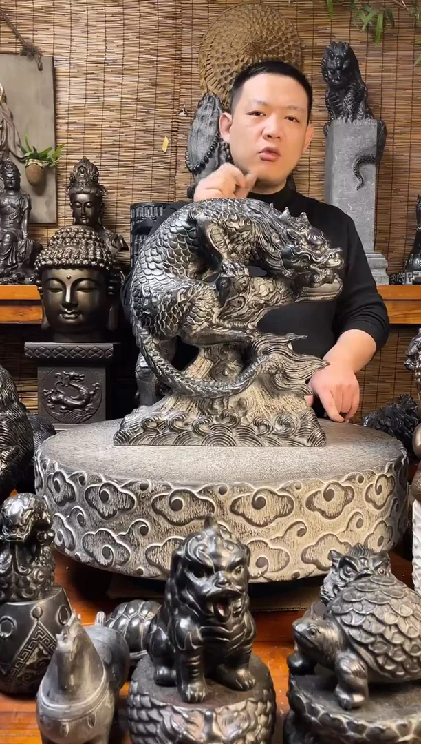 石材40假山吸水兽天然青石雕刻