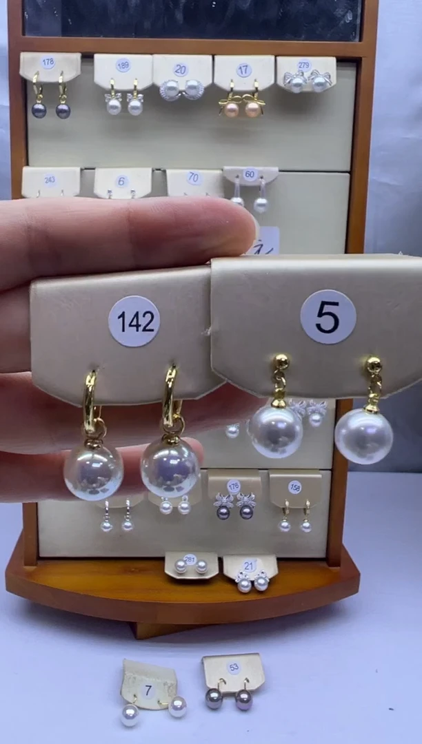 未镶嵌耳饰淡水珍珠142+5