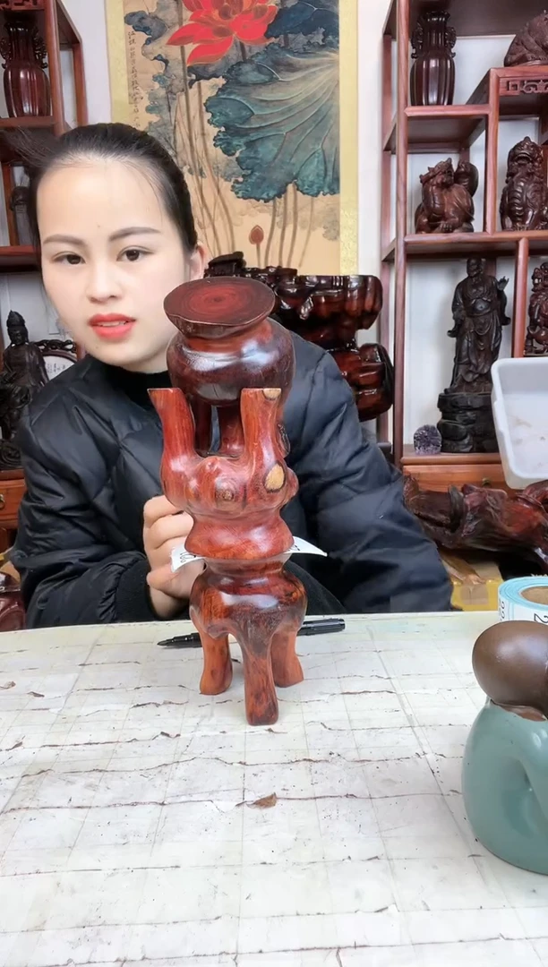 【闪购商品】香榧木臻宝工艺随行底座