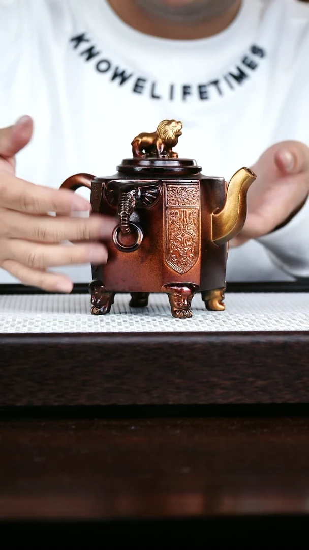 茶杯紫砂柴烧威震八方380cc