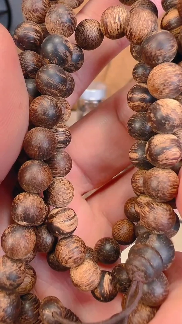 【闪购商品】沉香手串沉水达拉干野产区老料0.75-108颗