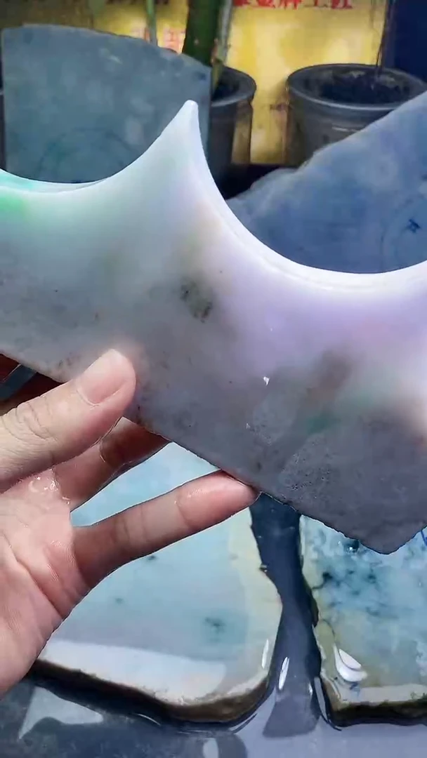 未镶嵌挂件翡翠小雨74