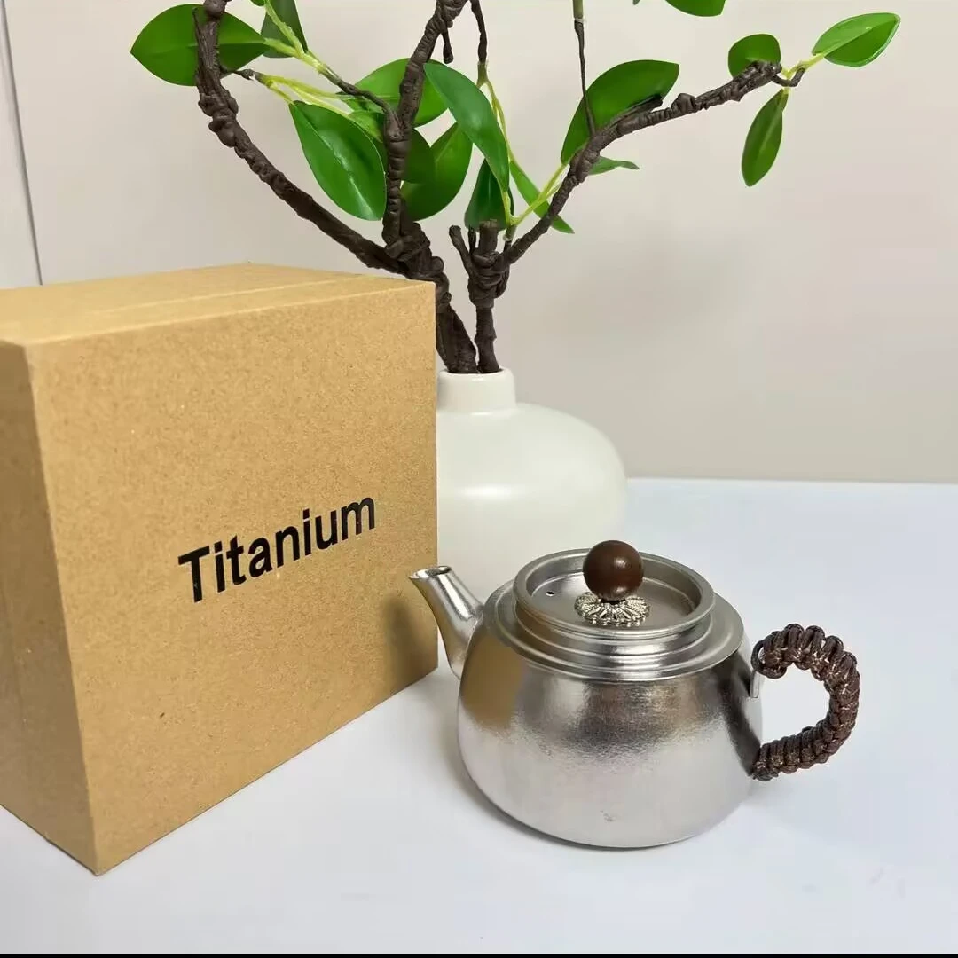 纯钛茶壶泡茶壶户外便携旅行茶具冲泡壶急需喝茶器茶道