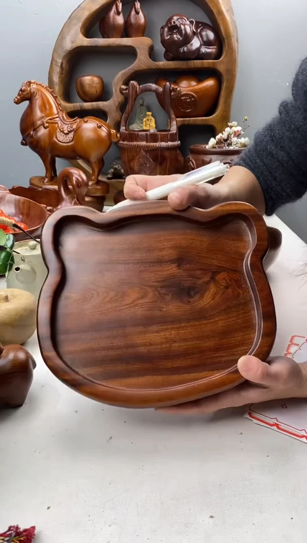 香樟木A微瑕小熊干泡/尺寸23*20*4