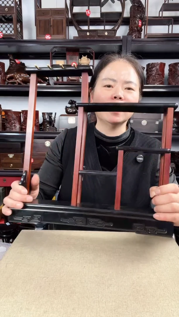 木老李红木工艺品笔架