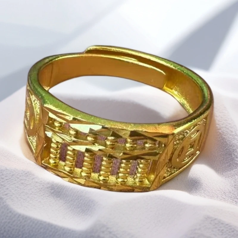 【鑫鑫专属】时尚典雅气质百搭算盘合金戒指JZ6738