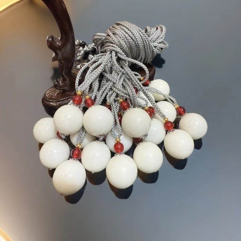 精品蛇纹石玉转运珠