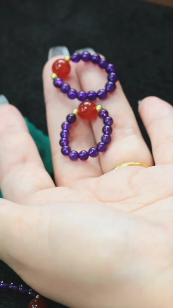 水晶戒指未镶嵌多样性发货发其一