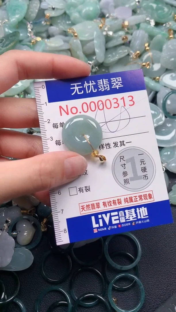 吊坠(不含链)未镶嵌翡翠313