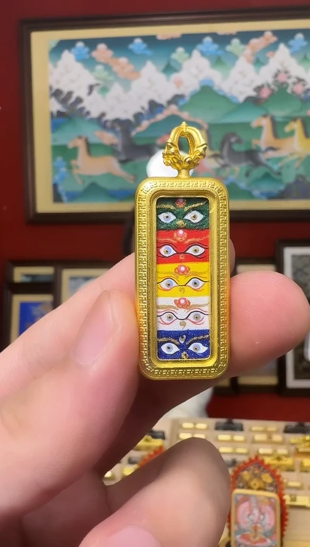 吊坠五路c-热贡纯手绘-刀刀