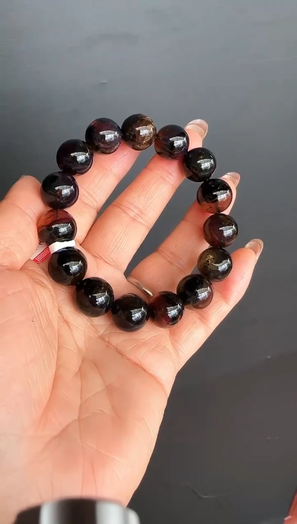 手串琥珀未镶嵌#45缅甸琥珀翁珀手串13mm