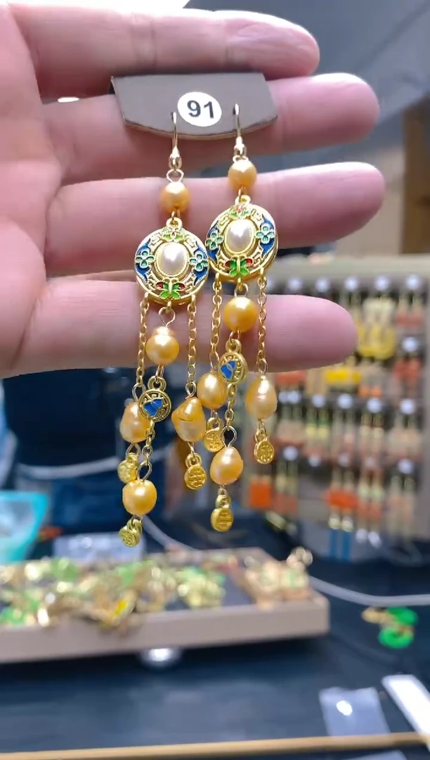 【闪购商品】淡水珍珠耳饰合金279珍珠饰品