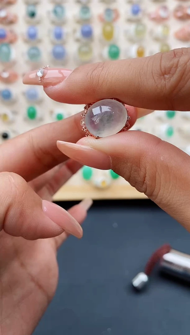 翡翠戒指未镶嵌缅甸天然A货翡翠111  2-1