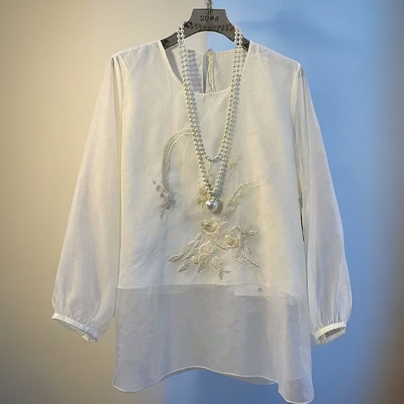 喜上眉梢女斜领刺绣常规款民族风春季流苏新中式轻奢上衣时尚