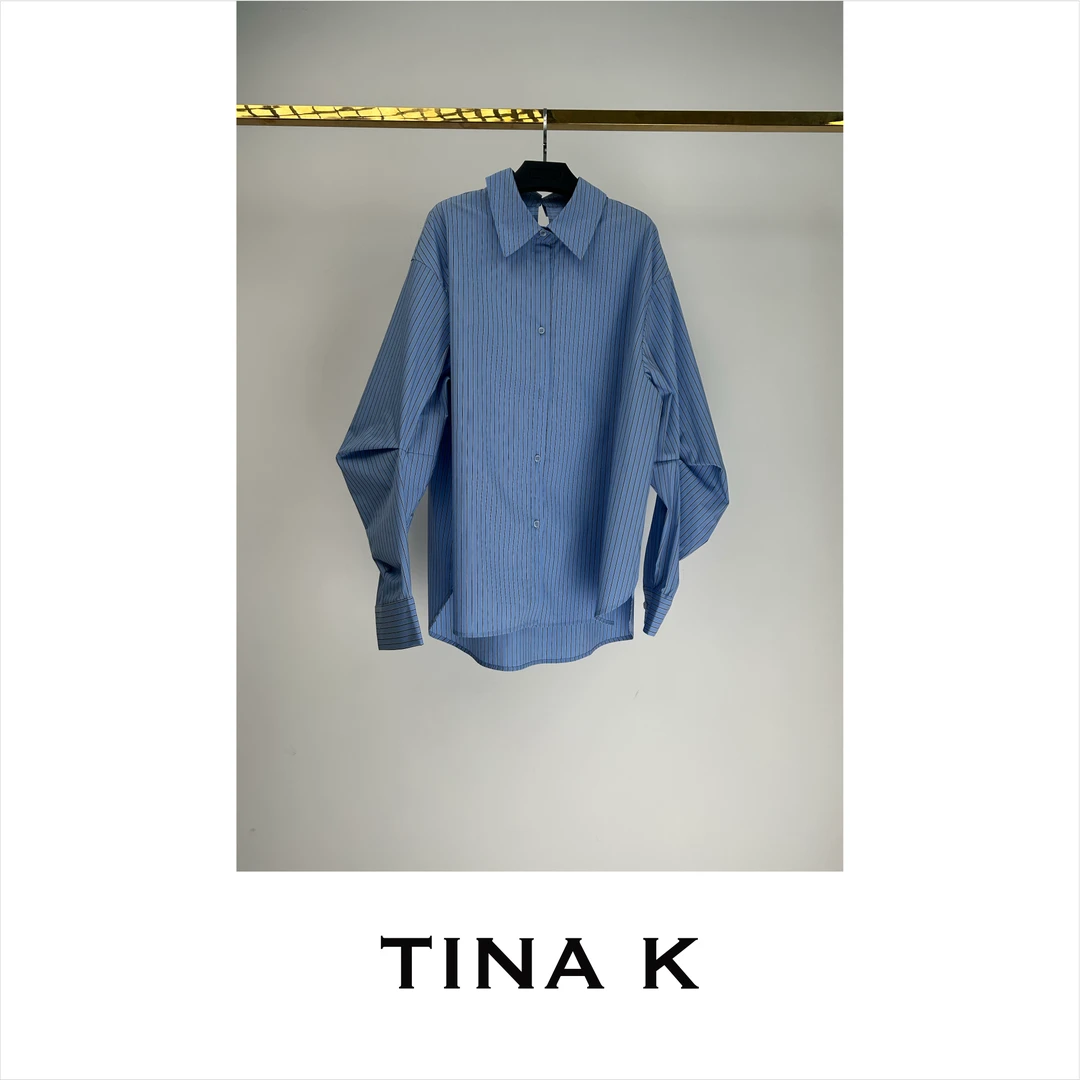 TinaK春季衬衫新款松弛感上衣基础廓形CS225006