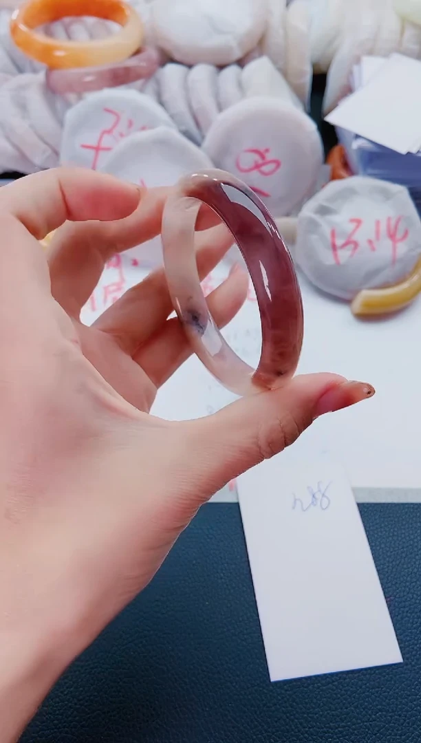 未镶嵌手镯石英质玉N88-55-56