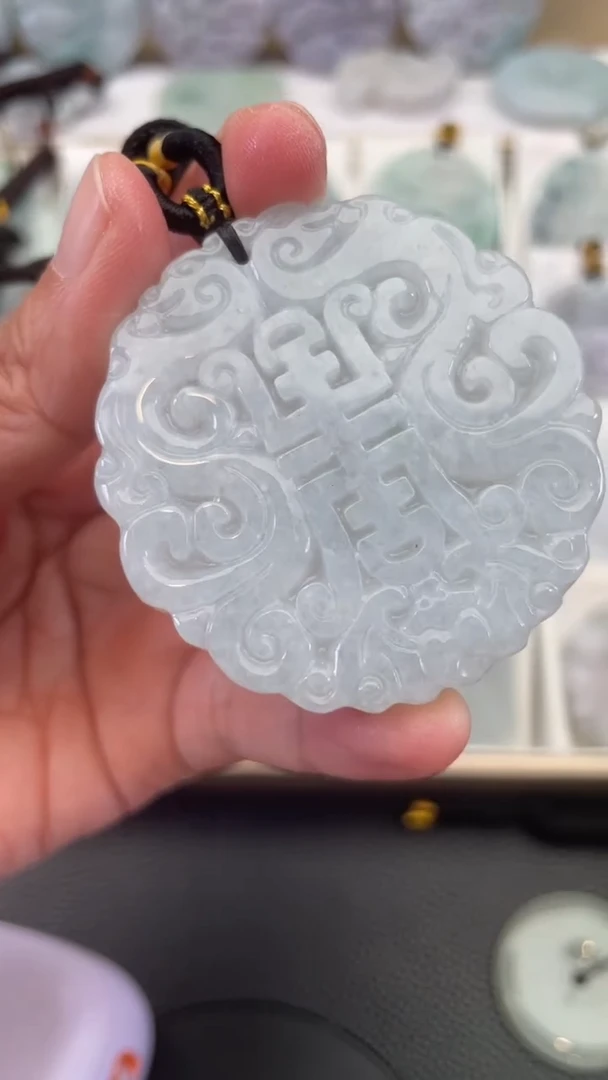 颈饰未镶嵌翡翠天然缅甸翡翠A货463