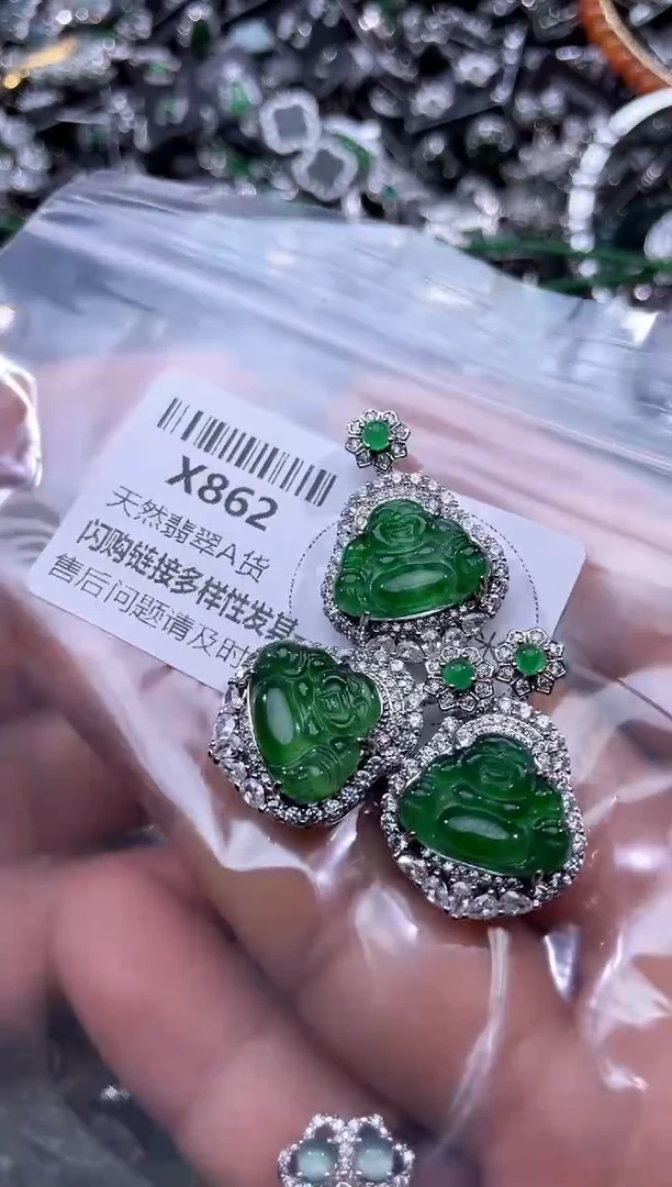 【闪购商品】翡翠颈饰未镶嵌X862多样性发其一