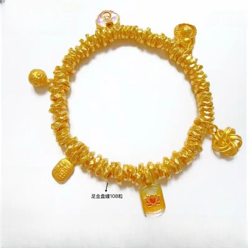 【小金姐】足金多宝盘缠（108粒盘缠+6件提溜）LAZ399
